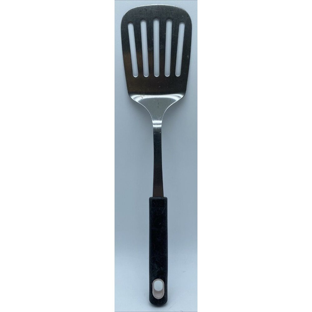 JA Henckels Spatula Turner Stainless Steel Black Handle 12.5 Inch Vintage 1990s
